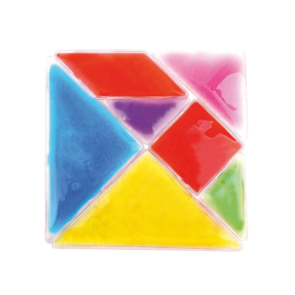 kolorowy zelowy tangram
