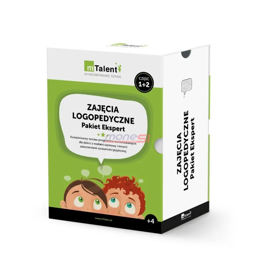 Pakiet logopedyczny mTalent Ekspert Pakiet logopedyczny mTalent Ekspert – multimedialny zestaw do terapii logopedycznej dzieci i ćwiczeń językowych.